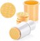 KAISHANE Silicone Cookie Stamps set for baking - Geo Geometric Figure Cookie Stamps with Handle and 6 Silicone Stamps High Heat Resistant to 480&Atilde;&sbquo;F Yellow Color.