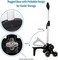 ROYCAR Backpack Trolley Wheeled Cart, Folding Luggage Cart, Backpack Hand Truck, Lightweight and Durable Aluminum Alloy Travel Trolley for Schoolbag, Luggage, Personal, 6 Wheels, Casual.