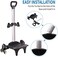 ROYCAR Backpack Trolley Wheeled Cart, Folding Luggage Cart, Backpack Hand Truck, Lightweight and Durable Aluminum Alloy Travel Trolley for Schoolbag, Luggage, Personal, 6 Wheels, Casual.