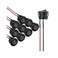 APIELE 10Pcs Rocker Switch ON Off KCD1 Mini Round Toggle Switch SPST 2Pin Snap-in Design Car Boat Automotive with Wires Pre-Wired AC 6A/250V 10A/125V 12VDC.