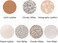 Litchi 7 Pieces/Set 8x12 Inch (21cmx30cmA4 Bundle Leather Sheets Mixed Rose Gold Series Sparkle Fine Chunky Glitter Patent Holographic Faux Leather Fabric for Bow Earring Making DIY Craft.