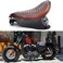 DREAMIZER Bobber Motorcycle Solo Seat Compatible With Sportster XL 1200 883 48 Dyna Brown.