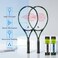 WOED BATENS Adult 2 Player Tennis Racket Perfect for Beginner and Professional Players, 27&rdquo; Speed Tennis Racquet Include 2 Overgrips, Tennis Bag, 2 Vibration Dampes, 2 Covers.