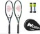 WOED BATENS Adult 2 Player Tennis Racket Perfect for Beginner and Professional Players, 27&rdquo; Speed Tennis Racquet Include 2 Overgrips, Tennis Bag, 2 Vibration Dampes, 2 Covers.