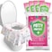 Eli with Love 20 Pack XL Disposable Toilet Seat Covers for Kids and Adults - Extra Large Full Cover Disposable Potty Seat Covers - Travel Potty Seat Covers for Toddlers and Adults&hellip; (Floral.