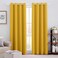 HOMEIDEAS Blackout Curtains 52 X 84 Inch 2 Panels Mustard Yellow Room Darkening Bedroom Curtains, Thermal Grommet Light Bolcking Window Curtains for Living Room.
