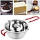 Yitokmc 2 Pack Stainless Steel Double Boiler Pot Chocolate Melting Pot Soap Candle Candy Making Tool Kit Wax Melting Heat Proof Bowl for Melting Chocolate, Butter, Cheese, Caramel, Candy, Candle, Wax.