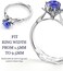 ELETIUO Ring Size Adjuster for Loose Rings - 60Pack, 2 Styles, Ring Guard, Ring Sizer, 10 Sizes Fit for Man and Woman Ring.