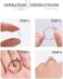 ELETIUO Ring Size Adjuster for Loose Rings - 60Pack, 2 Styles, Ring Guard, Ring Sizer, 10 Sizes Fit for Man and Woman Ring.