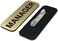 All Quality Badges Manager 1 x 3" Name Tag, Brushed Gold (3 Pack.