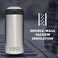 عازل YETI Rambler سعة 12 أونصة لعلب الصودا الصلبة النحيفة، باللون الكحلي.