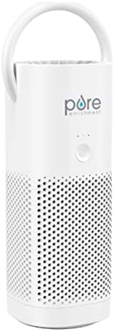 Pure Enrichment PureZone Mini Portable Air Purifier - True HEPA Filter Cleans Air, Helps Alleviate Allergies, Eliminates SmokeMoreIdeal for Traveling, Home, and Office Use (White.