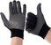 COOHORN 24Pcs Work Gloves for Dry Hand Anti-slip Dots Knitted - Stretchy Cloth Glove for Fishing Grilling Industrial Warehouse Garden Painting - Thin Moist Breathable Home Work Glove in Hot Day, Black
