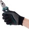 COOHORN 24Pcs Work Gloves for Dry Hand Anti-slip Dots Knitted - Stretchy Cloth Glove for Fishing Grilling Industrial Warehouse Garden Painting - Thin Moist Breathable Home Work Glove in Hot Day, Black