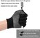 COOHORN 24Pcs Work Gloves for Dry Hand Anti-slip Dots Knitted - Stretchy Cloth Glove for Fishing Grilling Industrial Warehouse Garden Painting - Thin Moist Breathable Home Work Glove in Hot Day, Black