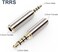 MIUONO 2. 5mm to 3. 5mm Adapter and 3. 5mm to 2. 5mm Adapter, Gold Plated Jack Stereo Full Metal Connector Converter for Smartphones, Headphone, Mic, Tablets Support MIC Function.