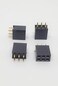 موصلات احترافية 25 عبوة 6P 2.54 مم 0.1 بوصة رؤوس دبابيس أنثوية PCB 2x3 صفوف مزدوجة 6 دبابيس مقابس أنثوية إلى ذكر مستقيم PCB DIP، صفوف مزدوجة لوحة PC شريط من خلال اللوحة (2x3-6P-25PK).