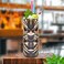 LINALL Tiki Mugs Cocktail Set of 4 - Large Tumblers Ceramic Hawaiian Luau Party Mugs Drinkware, Cute Exotic Cocktail Glasses, Tiki Bar Professional Hawaiian Party Barware, TKSET0005&hellip;.