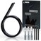 VONDERSO 5 Inch Floating House Number 6, Black Metal Modern Outdoor Address Sign for Yard Street and Mailbox, Zinc Alloy Solid Address Numbers and Letters with Exquisite Drawing Process.
