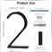 VONDERSO 5 Inch Floating House Number 2, Black Metal Modern Outdoor Address Sign for Yard Street and Mailbox, Zinc Alloy Solid Address Numbers and Letters with Exquisite Drawing Process.