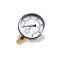 ELECALL 2-1/2" Glycerin Liquid Filled Air Pressure Gauge, 0-60Psi, 1/4&rdquo;NPT Lower Mount, Stainless Steel Case, Brass Internals, Water Pressure Gauge.