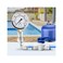 ELECALL 2-1/2" Glycerin Liquid Filled Air Pressure Gauge, 0-60Psi, 1/4&rdquo;NPT Lower Mount, Stainless Steel Case, Brass Internals, Water Pressure Gauge.