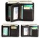 MANBANG Mens Wallet Zipper Genuine Leather RFID Card Holders Cowhide Zip Coin Pocket Bifold wallets for men Brown(anti-theft brush.