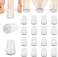 aneaseit 9/16" Small High Clear Chair Leg Covers, Felt Bottom Silicone Furniture Foot Protector Pads, 16 Pcs Free Moving Table Leg Covers, Stool Leg Protectors Caps to Prevent Floor Scratches and Redu
