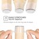 aneaseit 9/16" Small High Clear Chair Leg Covers, Felt Bottom Silicone Furniture Foot Protector Pads, 16 Pcs Free Moving Table Leg Covers, Stool Leg Protectors Caps to Prevent Floor Scratches and Redu