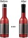 Morepack Black Shrink Bands,65x60 mm 200 Pieces Black Perforated Heat Shrink Wrap Sealer for Hot Sauce Bottles,Woozy Bottles and Beverage Bottles,Shrink Wrap Bands [Compatible Diameter Range: 1 1/4&rdquo; &ndash;