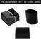 Morepack Black Shrink Bands,65x60 mm 200 Pieces Black Perforated Heat Shrink Wrap Sealer for Hot Sauce Bottles,Woozy Bottles and Beverage Bottles,Shrink Wrap Bands [Compatible Diameter Range: 1 1/4&rdquo; &ndash;