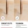 Yelanon Felt Furniture Pads -182 Pcs Furniture Pads Self Adhesive, Felt Chair Pads, Anti Scratch Floor Protectors for Furniture Feet Chair Legs, Furniture Felt Pads for Hardwoods Floors, Brown.