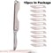 Samior TS135 Titanium Folding Scalpel Pocket Knife, 10 Replaceable24 Razor Sharp Carbon Steel Blades, Small Compact Slipjoint EDC Keychain Utility Knife, Grey 1. 13oz.