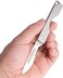 Samior TS135 Titanium Folding Scalpel Pocket Knife, 10 Replaceable24 Razor Sharp Carbon Steel Blades, Small Compact Slipjoint EDC Keychain Utility Knife, Grey 1. 13oz.