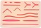 Uiita Suture Practice Pad 3 Layers with 14 Wounds for Training Students, Silicon Skin Suture Pad.