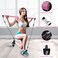 Bbtops Pilates Bar Kit with Resistance Bands,3-Section Pilates Bar with Stackable Bands Workout Equipment for Legs,Hip,Waist and Arm,Exercise Fitness Equipment for WomenMen Home Gym Yoga Pilates.