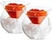 KooK Glass Caviar Chiller Server Set, Serving Dish with Ice Holder, for Shrimp, Appetizers, Liquor, Martinis and Cocktails, Dishwasher Safe, 5 oz Bowl, Set of 2.