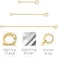 VANBARIS Gold Necklace Extenders 14k Gold Plated Extender Chain 925 Sterling Silver Extension Bracelet Extender Gold Chain Extenders for Necklaces 3 Pcs (1 2 3 Inch(Gold.