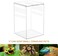 NANEEZOO Magnetic Acrylic Reptile Cage, 6"x6"x9" Tall Enclosure Transparent Reptile Breeding Box Terrarium Tank for Tarantula Scorpion Sling Isopods Invertebrates Insect Mantis.