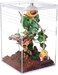 NANEEZOO Magnetic Acrylic Reptile Cage, 6"x6"x9" Tall Enclosure Transparent Reptile Breeding Box Terrarium Tank for Tarantula Scorpion Sling Isopods Invertebrates Insect Mantis.