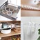 Blu-Pier Tech 2pcs Spring Tension Curtain Rod，28-43 Inches Adjustable Expandable Pressure Black Curtain Tension Rods For Kitchen, Bathroom, Window,Home.