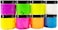 OJYUDD 20 Pack 2 oz Clear Plastic Round Slime Containers,Empty Plastic Storage Jars with Black Lids,Refillable Storage Container for Slime,Cosmetic,Cream,Paint,Jewelry.