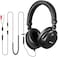 SIMOLIO Long Cord Headphones for TV and PC with Volume Control and Mic, 21. 6FT/6. 6M Extended Cable with Clip, RCA3. 5mm AUX Audio, Fold-Flat Stereo Over Ear Wired TV Headphones, SM-906TV.