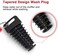 Coitak Muffler Exhaust Wash Plug, 1. 1"-1. 8" Wash Plug for Motorcycle Bike 2 Stroke Rubber Exhaust Silencer (2 Pack(1. 1-1. 8".