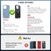 جراب هاتف خلوي من ykooe متوافق مع موديلات iPhone 16/15/14/13/12 Pro MaxPlus - مشبك حزام وحامل بطاقات، أسود، مقاس XL.
