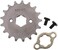 Magkowar 420 Front Enigine Sprocket with Retainer Plate Sets for Motorcycle Dirt Bike (420-20mm, 17T.