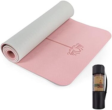 UMINEUX Yoga Mat Extra Thick 1/3'' Non Slip Yoga Mats for Women Eco Friendly TPE Fitness Exercise Mat with Carrying SlingStorage Bag.