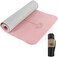 UMINEUX Yoga Mat Extra Thick 1/3'' Non Slip Yoga Mats for Women Eco Friendly TPE Fitness Exercise Mat with Carrying SlingStorage Bag.