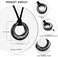 Hearbeingt Cremation Jewelry Urn Necklace for Ashes for Women Men, Circle of Life Eternity Memorial Pendant Ash Jewelry.