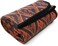 PuTian Merino Wool Blanket - 4 lbs Warm, Thick, Washable, Large 87" x 63" Throw for Outdoors, Camping,Couch, Bed, Travel-Super Soft Wool Blanket- Bohemia Orange.